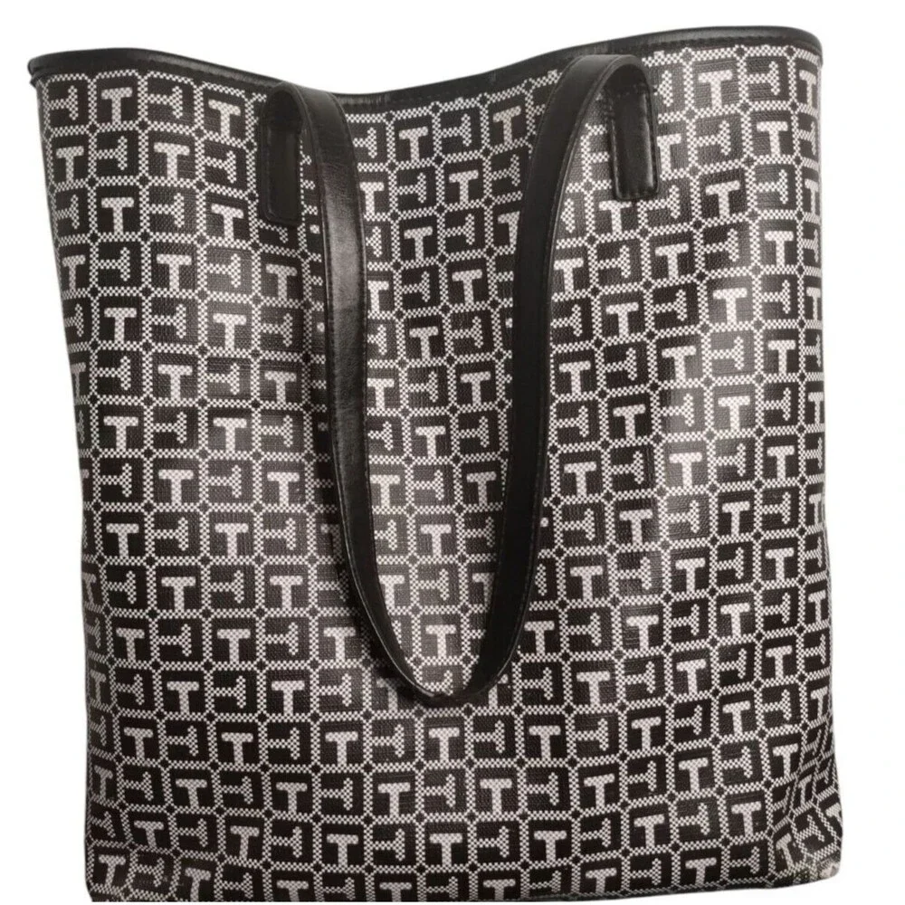 Tommy Hilfiger Black & Grey TH Tote Bag with Sunglass Case